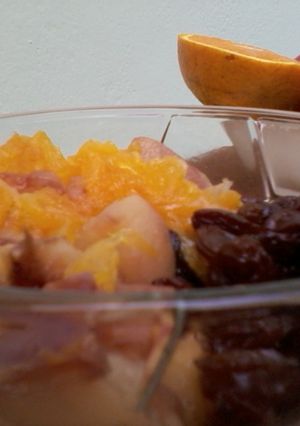 Una foto de Compota tibia de frutas