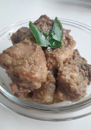Foto resep Ayam kemiri bumbu kuning