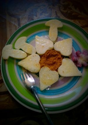 A picture of Boiled yam nd yajin ƙarago, by Mmn khaleel's kitchen.