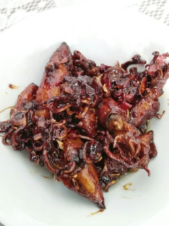 Langkah Gampang Membuat Resep  Asin cumi gula merah yang Bikin Ngiler, Enak