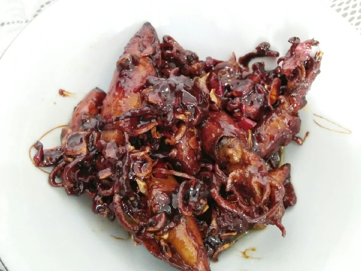 Langkah Gampang Membuat Resep  Asin cumi gula merah yang Bikin Ngiler, Enak