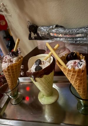 A picture of Cherry Ice Cream 🍒🍒.