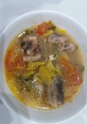 Hình của món Canh chua đầu cá bớp.