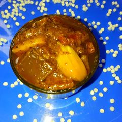 A picture of Aam kathal mix achar.