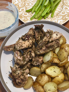 Foto resep Mix Spices Roasted Chicken with cream pepper gravy (ayam panggang oven)