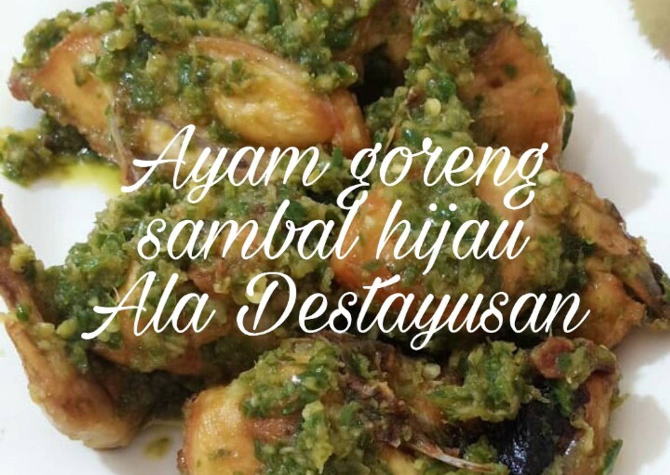 Ayam goreng sambal hijau