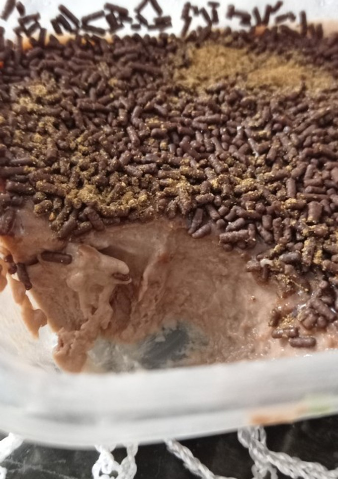 Foto de Sorvete de brigadeiro simples