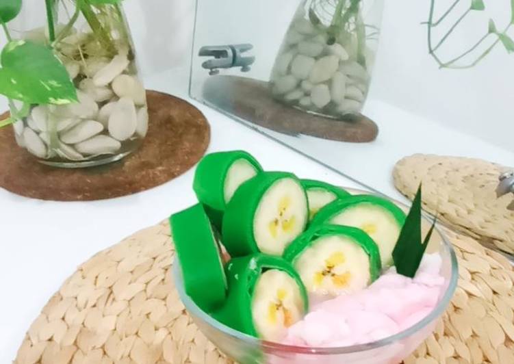 Es Pisang Ijo Simpel Khas Makassar