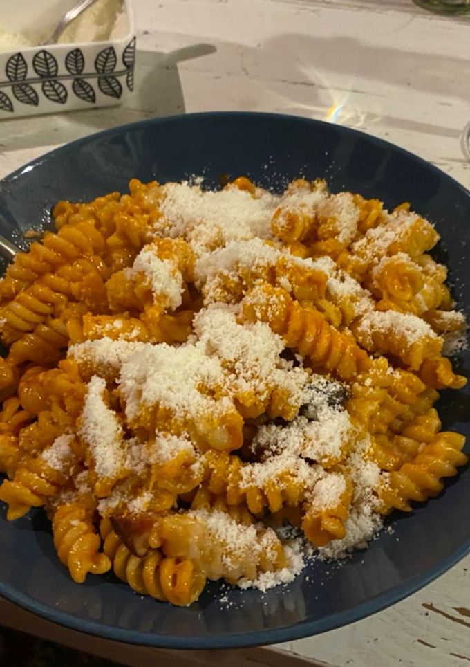 Una foto de Macarrones con chorizo