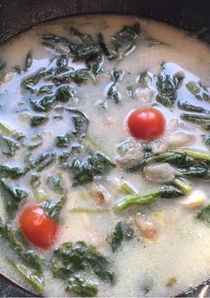 Foto resep Sayur sawi santan