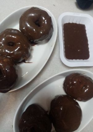 صورة لوصفة دونات بشوكولاته