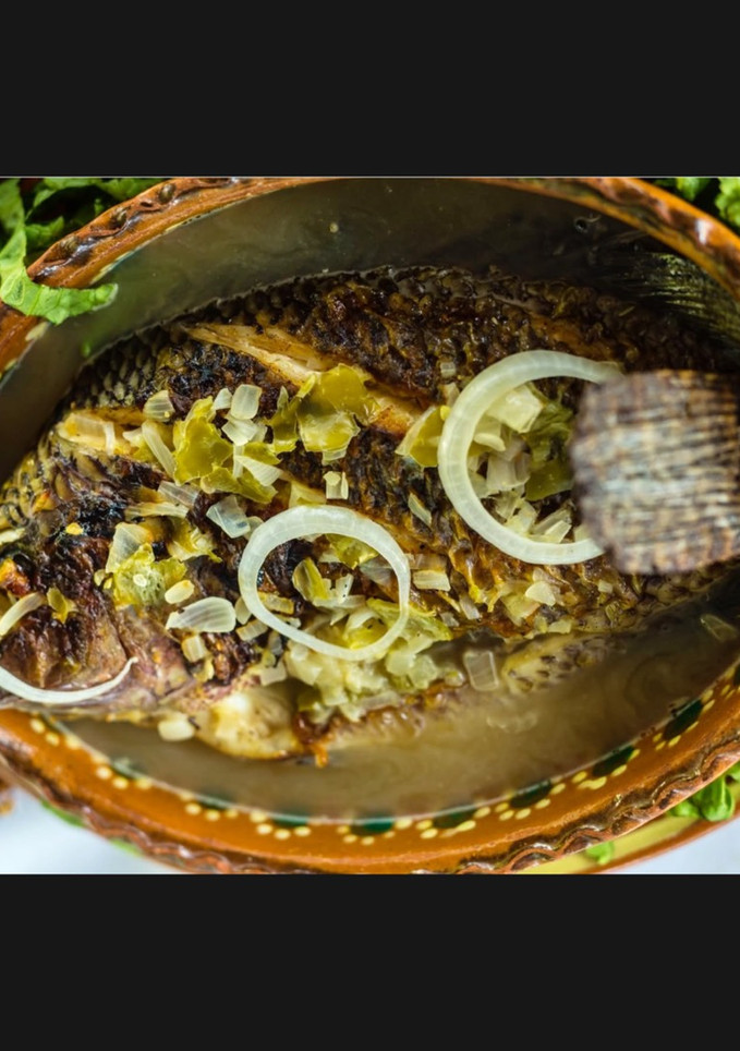 Una foto de Pescado al chile limón