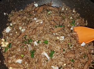 Una foto de Arroz Chaufa a mi estilo
