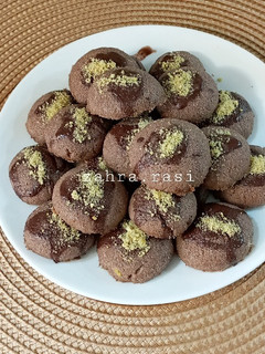 عکسی از دستور شیرینی برنجی شکلاتی