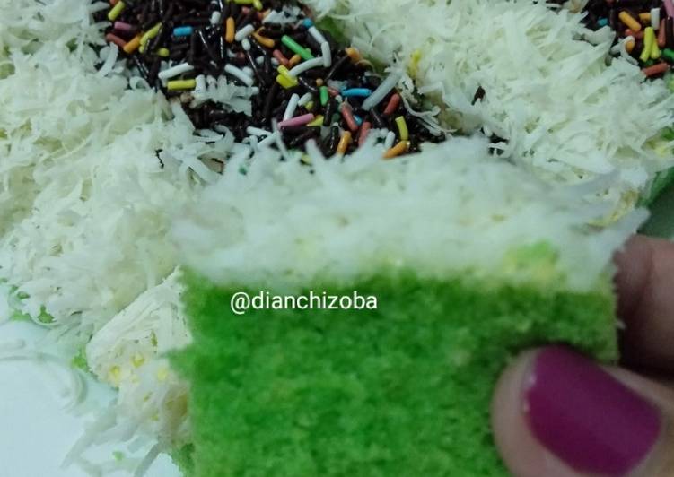 Bolu Kukus Pandan Potong