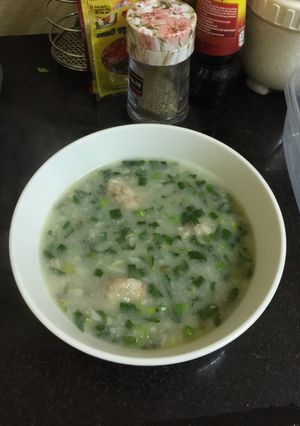Hình của món Canh củ <Canh khoai mỡ nấu tôm thịt>.