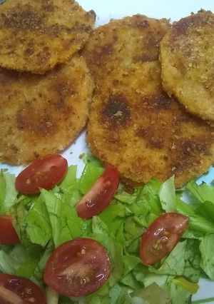 Una foto de Milanesa de calabaza
