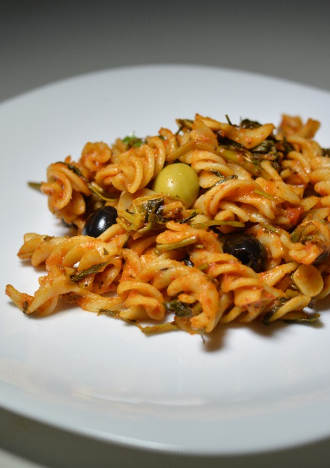Una foto de Pasta a la puttanesca (súper)