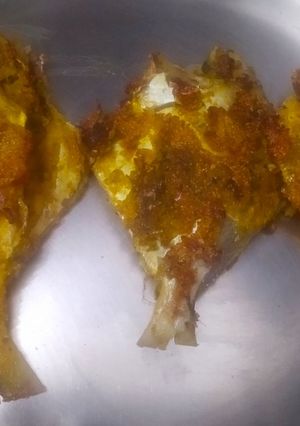 রোস্টেড পমফ্রেট (roasted pomfret recipe in Bengali) রেসিপির প্রধান ছবি