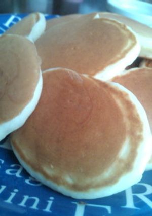 A picture of Fluffy, Chewy Eggless Pancakes.