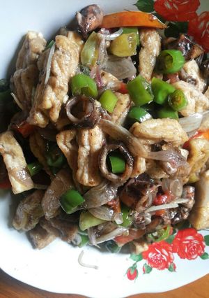 Foto resep Tahu cumi asin cabai ijo