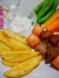 Kentang goreng wedges