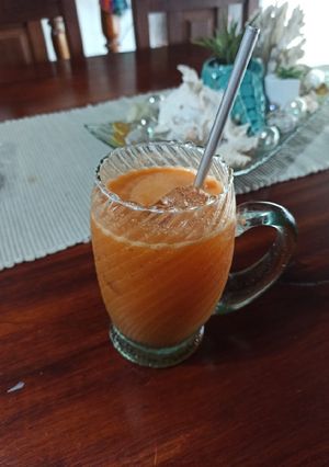Una foto de Licuado de zanahoria 🥕🐇