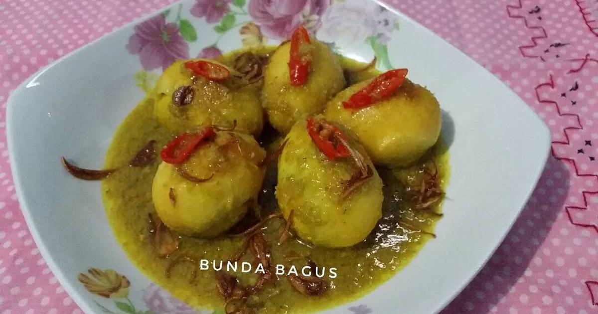 Resep Telur Bumbu Kuning oleh Bunda Bagus Cookpad