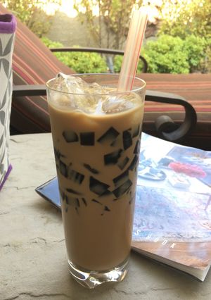 A picture of Grass Jelly Cappuccino.