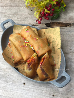 Foto resep Lumpia Isi Coklat & Kue Keranjang
