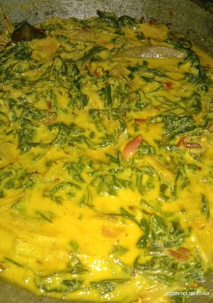 Foto resep Gulai Daun Ubi (Singkong) + Kincong (Kecombrang)