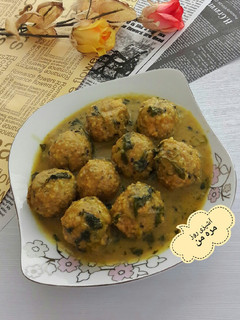 عکسی از دستور کوفته سبزی با بلغور گندم