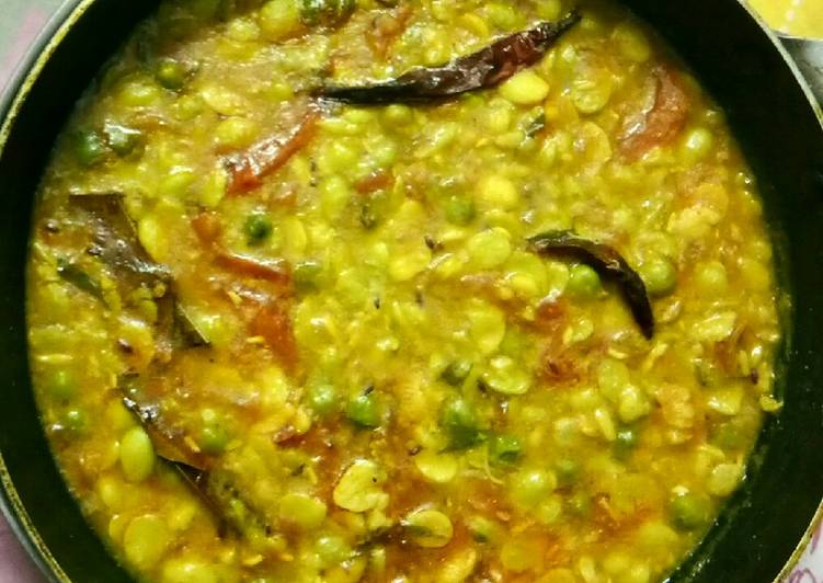 Recipe of Perfect Bean seed and peas pulses or chim Dana r karaishutir dal