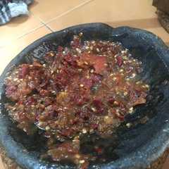 A picture of Sambel Terasi Mentah.