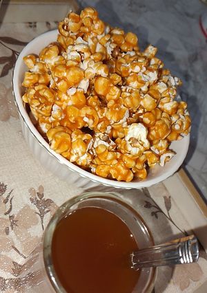 صورة لوصفة 🍿 ذرة بالكراميل (الفشار بالسكر)