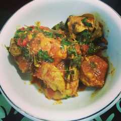 A picture of Ayam Rica-Rica.