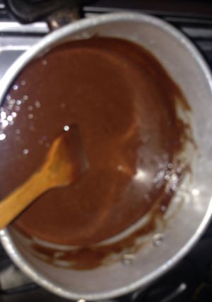 Una foto de Fondue de chocolate sin fonduera 