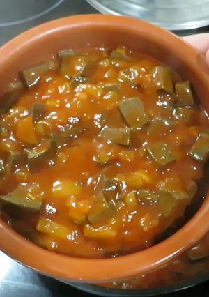Una foto de Sangrecillas o sangre cocida con tomate