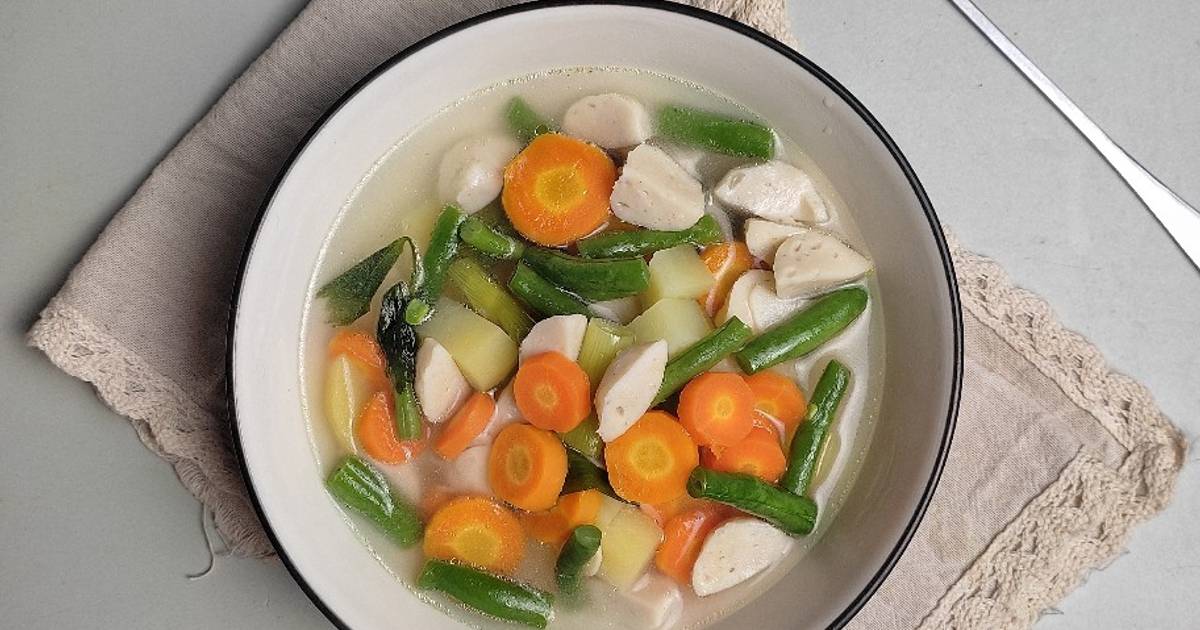 Resep Sayur Sop Bakso Ayam Oleh Nendah Rismaita Cookpad