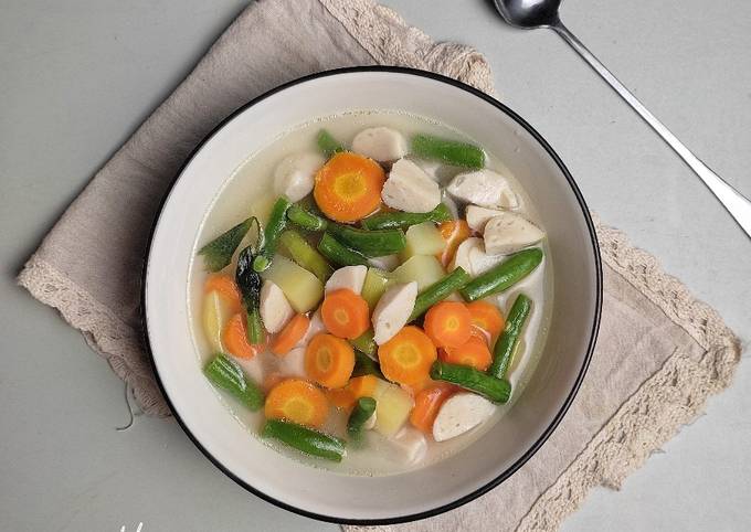 Resep Sayur Sop Bakso Ayam Oleh Nendah Rismaita Cookpad