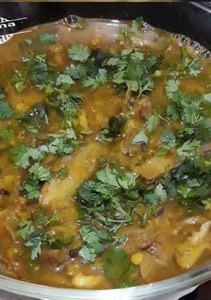 बिना आयल की कटहल लाल मसूर दाल (Oil free Kathal Lal masoor dal recipe in hindi) रेसिपी मुख्य फोटो