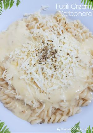 Foto resep Fusilli Creamy Carbonara