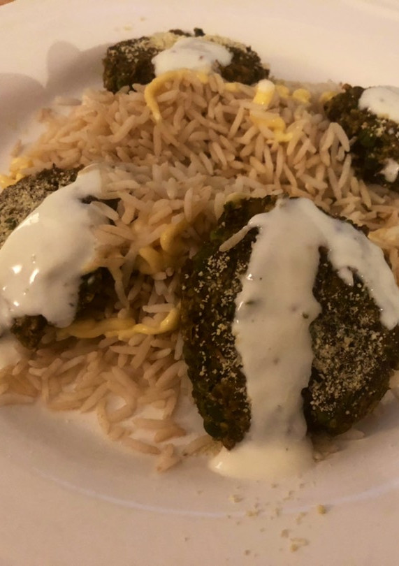 Una foto de Falafel de lentejas al horno