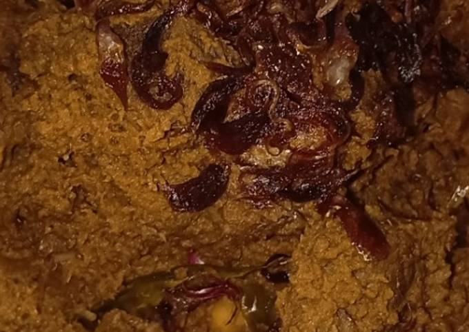 Ternyata begini lho! Resep memasak Membuat rendang peraktis dan mudah pakai bumbu beli dari pasar  lezat
