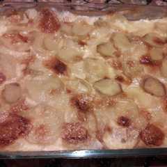 Una foto de Papas a la crema