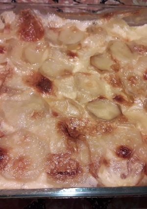 Una foto de Papas a la crema