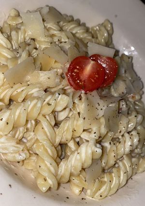 Une photo de Pâtes à la crème de parmesan🍝