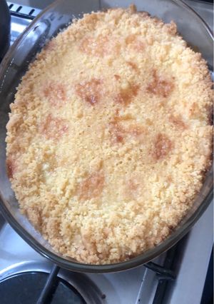 Una foto de Crumble de manzanas