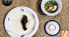 Hình ảnh món Gà chiên nước mắm -Canh mướp nấu ếch (ăn dặm)
