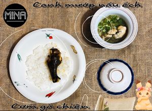 Hình của món Gà chiên nước mắm -Canh mướp nấu ếch (ăn dặm).